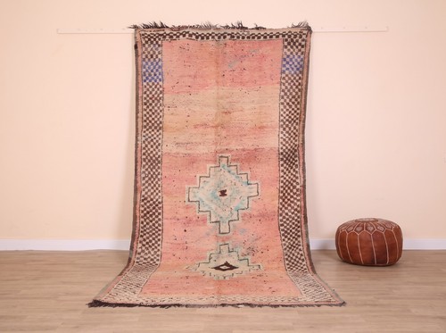 Peach vintage moroccan wool - peach,