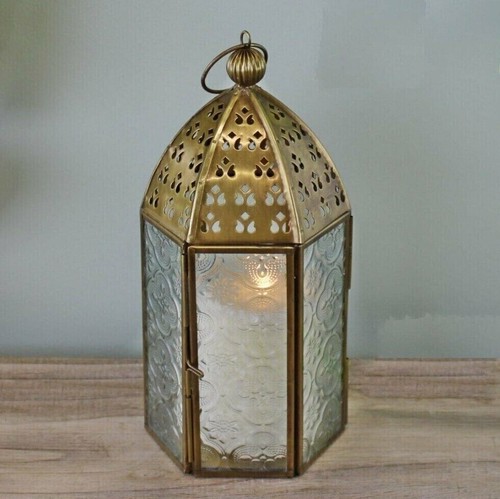 Gold moroccan lantern vintage - gold,