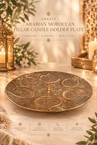 Ornate moroccan gold - gold, metal