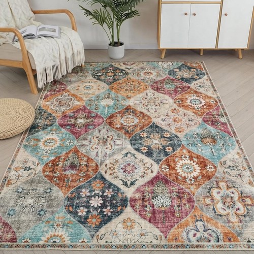Elegant moroccan floral area - elegant,