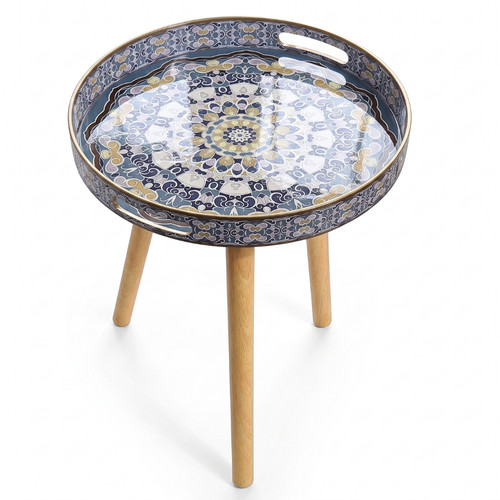 Moroccan mosaic round - moroccan, side
