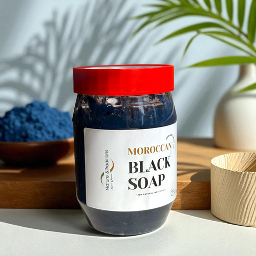 Moroccan blue nila black - moroccan, soap