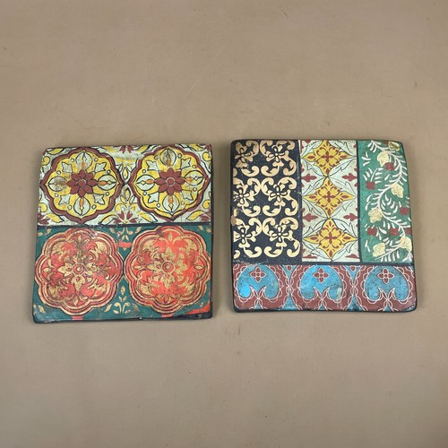 Pair wall tiles - wall, moroccan