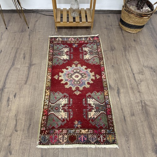Vintage turkish rug 8x3 5 - rug,, 1.8x3.5