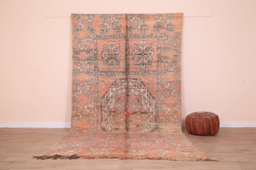 Peach vintage moroccan wool - peach,