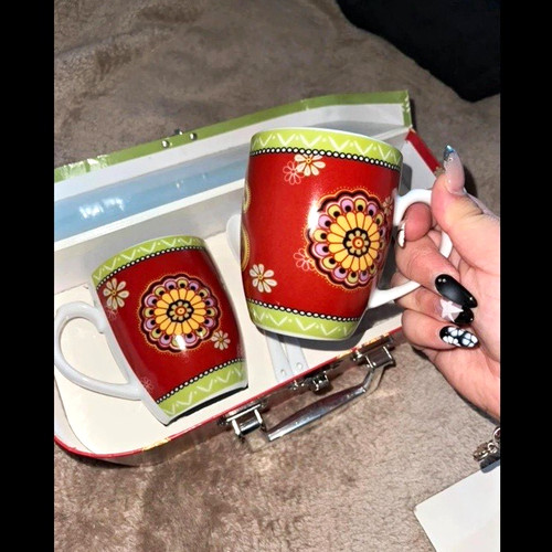 Ceramic coffee mug - set, 4-piece