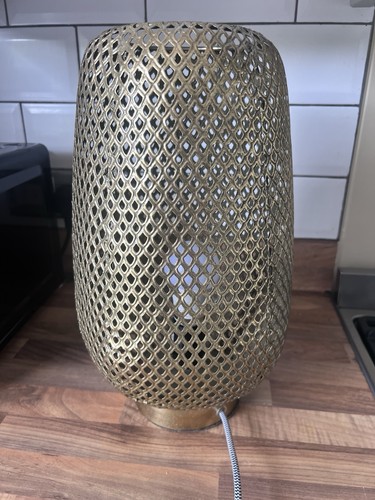 Moroccan style table lamp gold - moroccan,