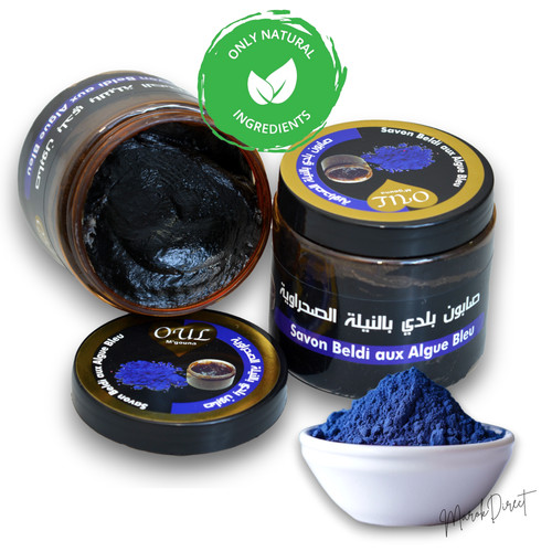 Moroccan black soap blue - soap,